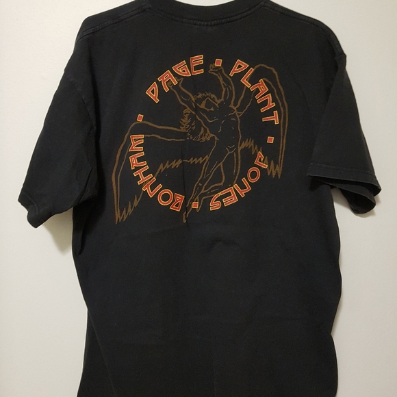 Vintage Led Zepellin Band Shirt XL Double Sided Graphics - Picture 7 of 9